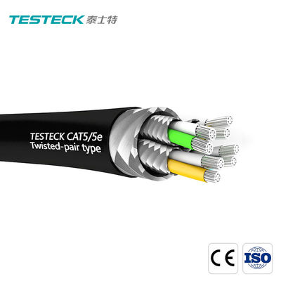 300V CAT5 পাওয়ার স্টেশন কেবল 100Ohm প্রতিসম বাঁকযুক্ত জোড় তারের